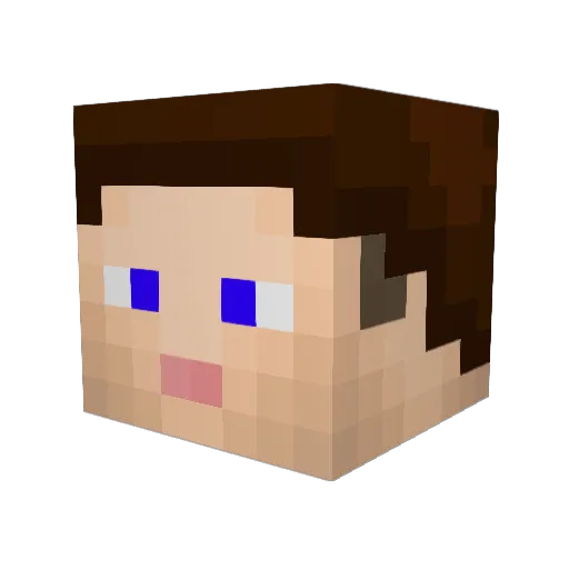 MarcMC Minecraft avatar head, 3D render