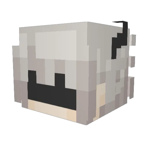MarcOMelya Minecraft avatar head, 3D render