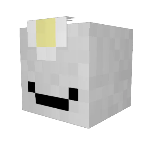 MarcPlayer Minecraft avatar head, 3D render