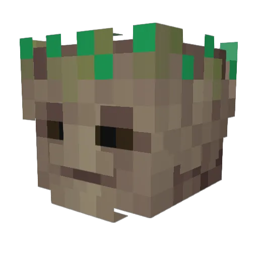 Marc_mitC Minecraft avatar head, 3D render