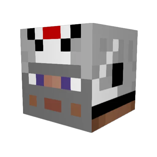 Marcadius Minecraft avatar head, 3D render