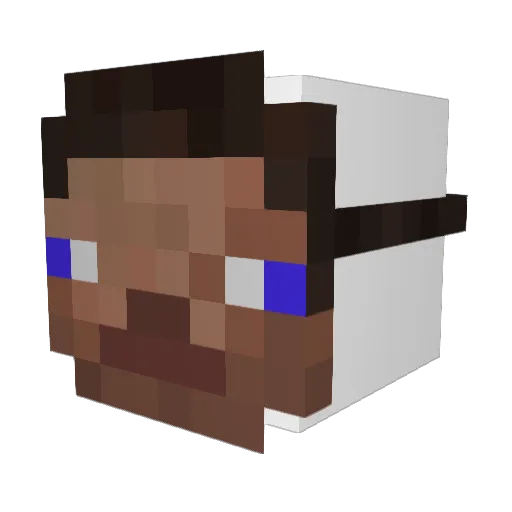 Marccoo Minecraft avatar head, 3D render
