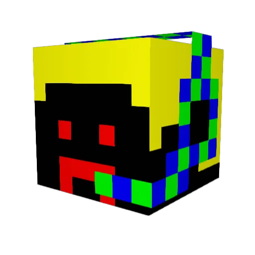 Marce_Zockt Minecraft avatar head, 3D render