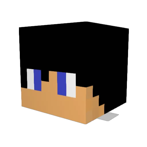 MarcelF04 Minecraft avatar head, 3D render