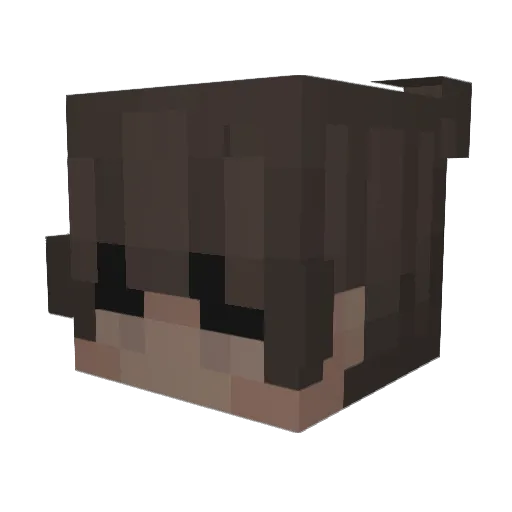 MarcelNoLove Minecraft avatar head, 3D render