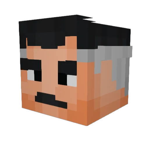 MarcelPatucci Minecraft avatar head, 3D render