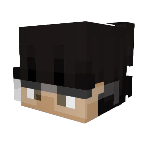 MarcelQ_ Minecraft avatar head, 3D render
