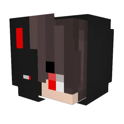 Marceletc Minecraft avatar head, 3D render