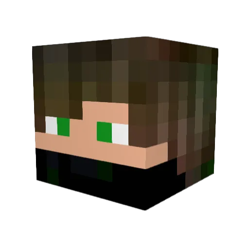 Marcelfight Minecraft avatar head, 3D render