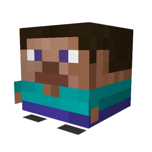 Marceliin Minecraft avatar head, 3D render