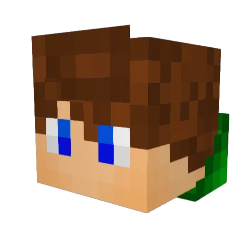 Marcelito007 Minecraft avatar head, 3D render