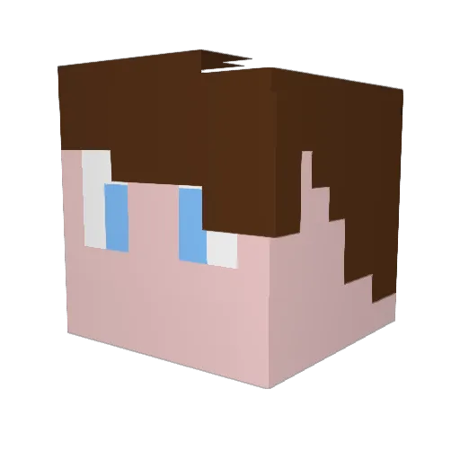 Marcelito6D Minecraft avatar head, 3D render