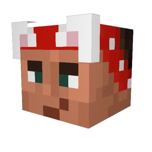 Marcelito_ Minecraft avatar head, 3D render
