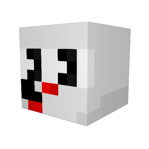 Marcell19 Minecraft avatar head, 3D render