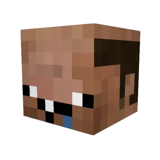 Marcell25 Minecraft avatar head, 3D render