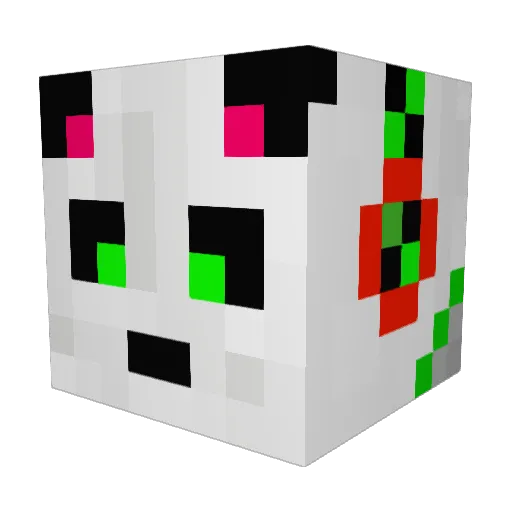 Marcellx3 Minecraft avatar head, 3D render