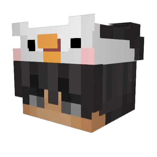 MarceloCar Minecraft avatar head, 3D render