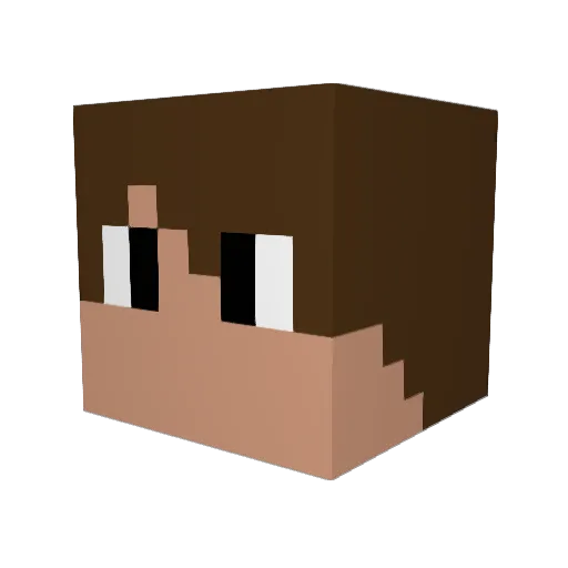 MarceloCraftYT Minecraft avatar head, 3D render
