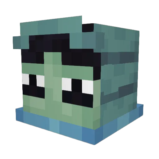 MarceloGToonz Minecraft avatar head, 3D render
