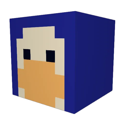 Marchibald15 Minecraft avatar head, 3D render