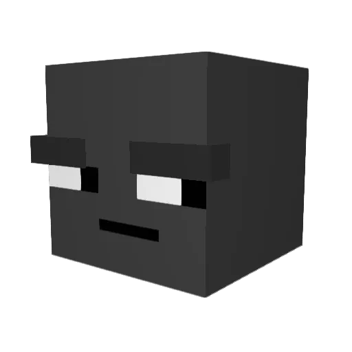 MarchingBand Minecraft avatar head, 3D render