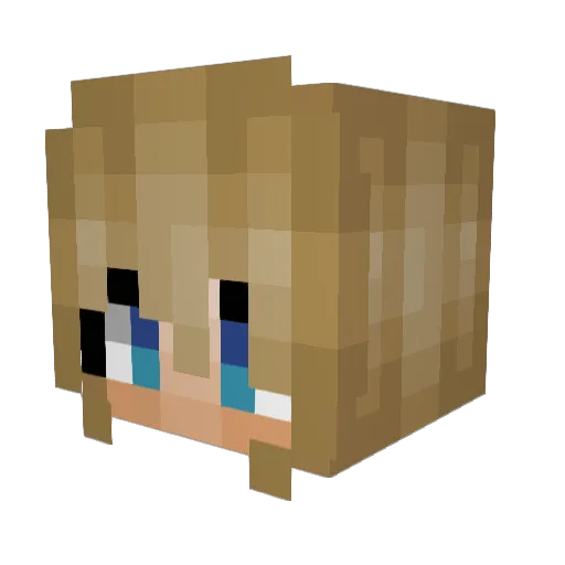 MarchingClarinet Minecraft avatar head, 3D render