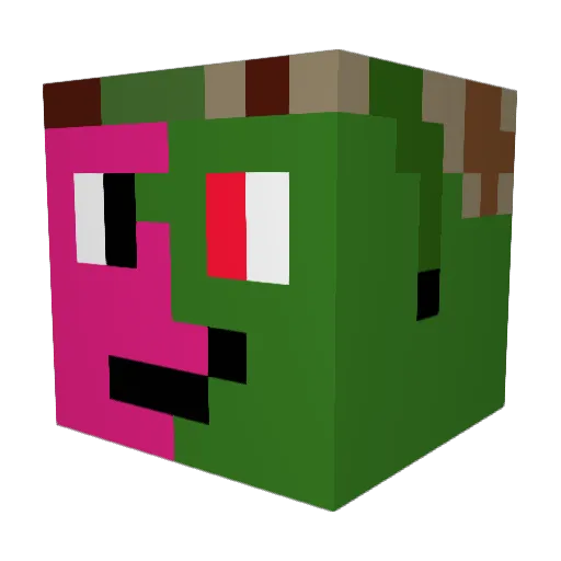 Marching_Gecko Minecraft avatar head, 3D render