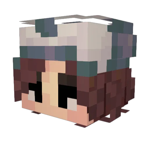 Marchpersons Minecraft avatar head, 3D render