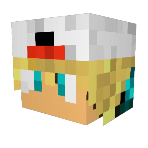 Marci2004 Minecraft avatar head, 3D render