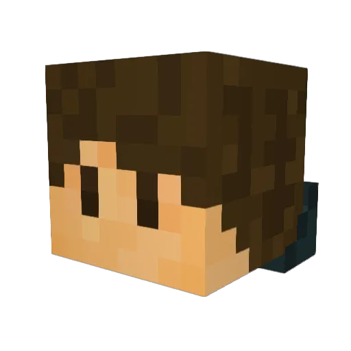 Marci3011 Minecraft avatar head, 3D render