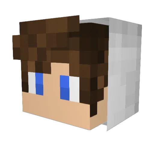 Marcii_24 Minecraft avatar head, 3D render