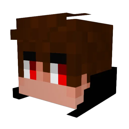 Marcil Minecraft avatar head, 3D render