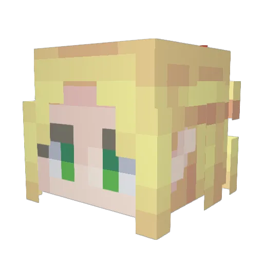 Marcille0419 Minecraft avatar head, 3D render