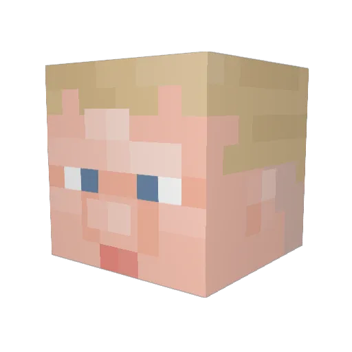 MarcineX2204 Minecraft avatar head, 3D render