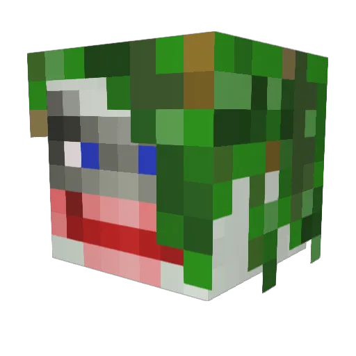 MarciosAzazel Minecraft avatar head, 3D render