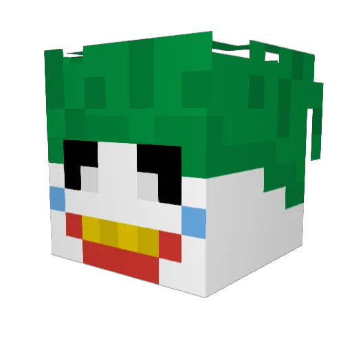 Marcithejoker Minecraft avatar head, 3D render