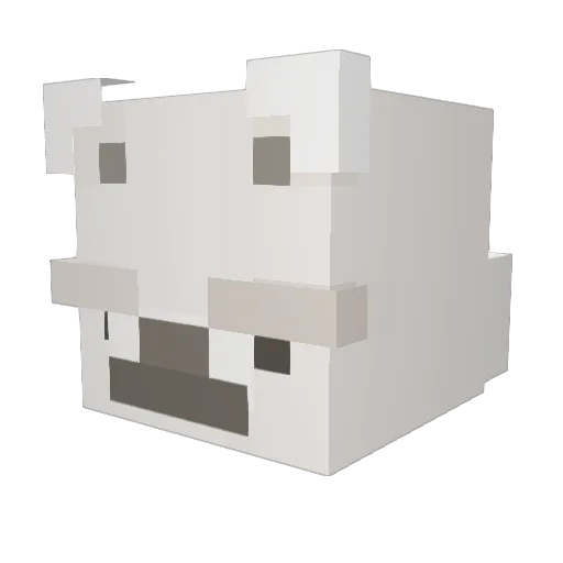 MarciusPCV Minecraft avatar head, 3D render