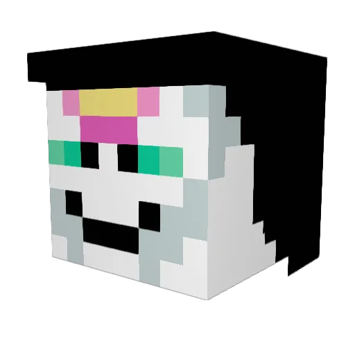 Marcivals Minecraft avatar head, 3D render