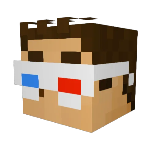 MarckozZ Minecraft avatar head, 3D render