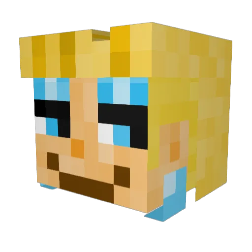 Marcman2020 Minecraft avatar head, 3D render