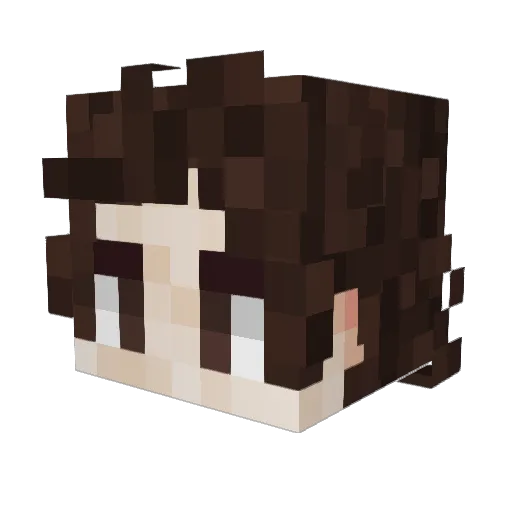 Marco1a Minecraft avatar head, 3D render