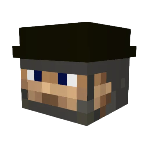 Marco393 Minecraft avatar head, 3D render