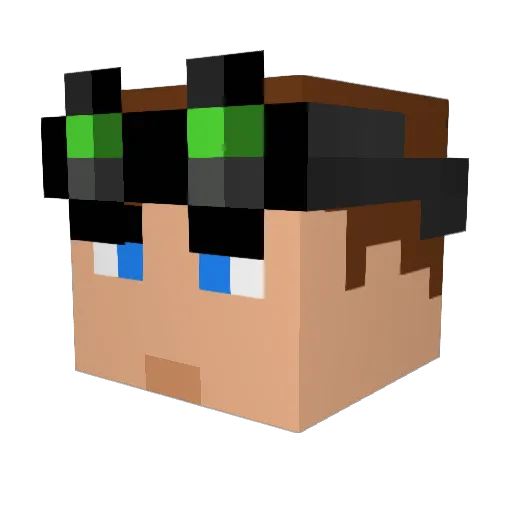 MarcoGross Minecraft avatar head, 3D render