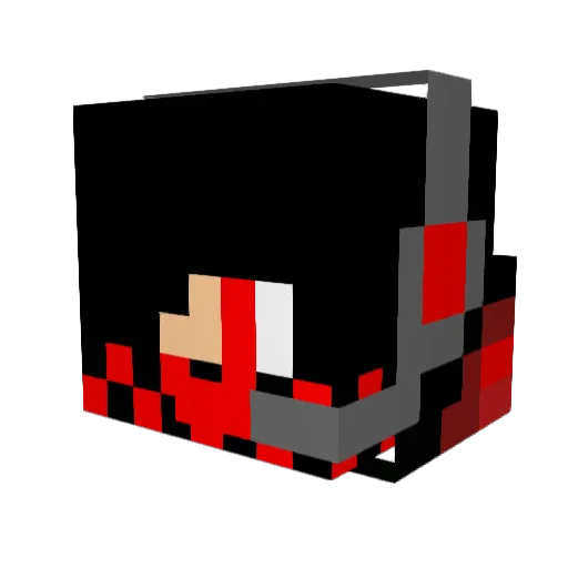 MarcoLosX Minecraft avatar head, 3D render