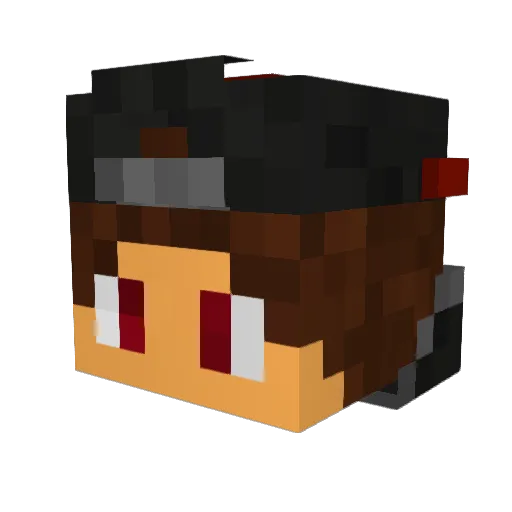 MarcoMrass Minecraft avatar head, 3D render