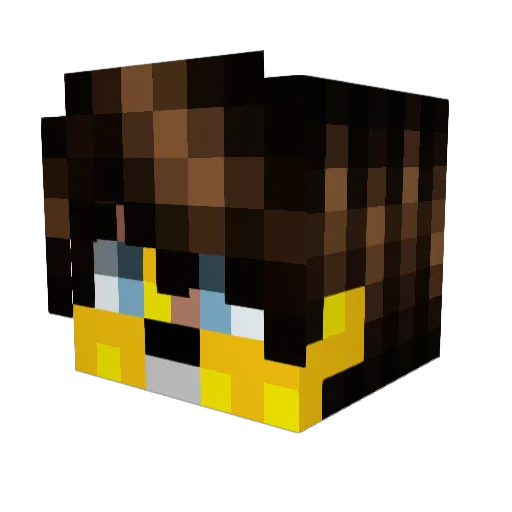 MarcoPolio420 Minecraft avatar head, 3D render