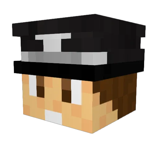 MarcoPolo360 Minecraft avatar head, 3D render