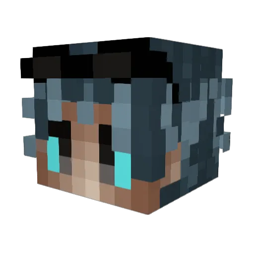 MarcoPolox Minecraft avatar head, 3D render