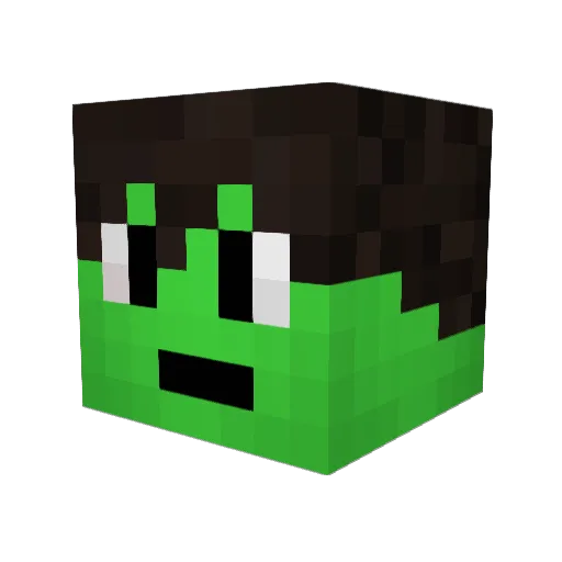 Marco_PoloNEZ Minecraft avatar head, 3D render