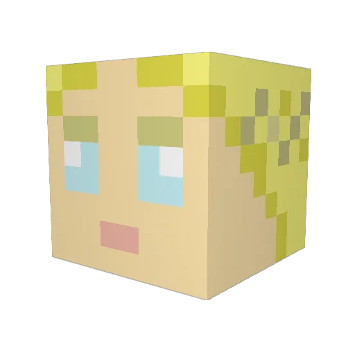 Marcola224 Minecraft avatar head, 3D render
